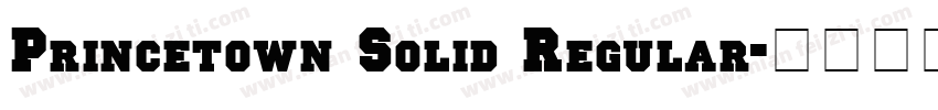 Princetown Solid Regular字体转换